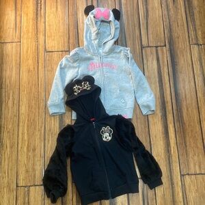 Minnie Mouse Zippered Hoodies